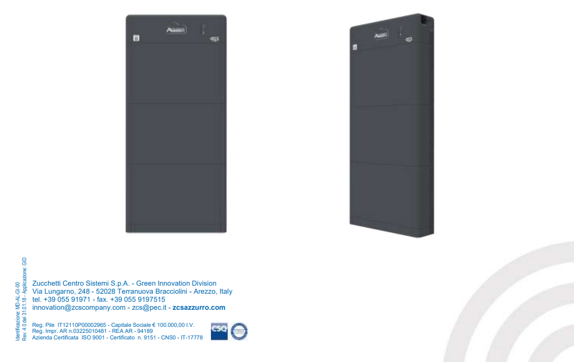 Batteria al Litio Zucchetti HV ZBT 5K 5.12kWh - ZZT-BAT-ZBT5K