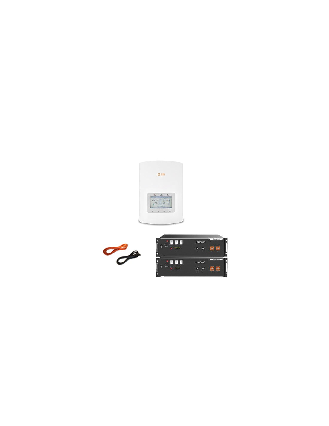 Sistema di Accumulo Monofase Inverter Solis 3kW Accumulo Litio Pylontech 7kW