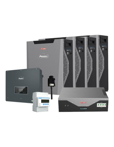 Sistema di accumulo trifase inverter 10kW Zucchetti + 4 batterie al litio Weco 5.8kWh